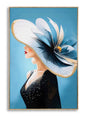 Lacquered Canvas Painting Dori with Frame -B- Eleganza 62x4x92