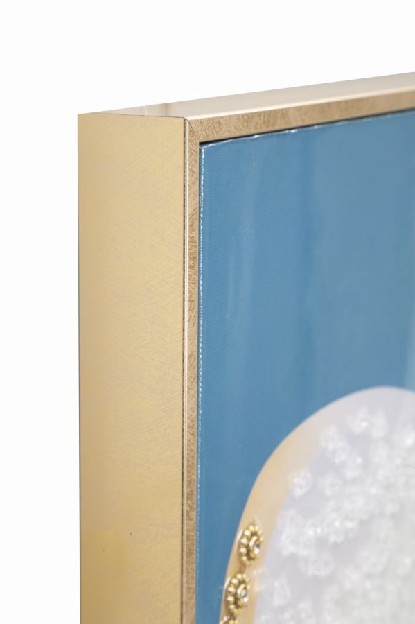 Lackiertes Leinwandbild Dori mit Rahmen -B- Eleganz 62x4x92