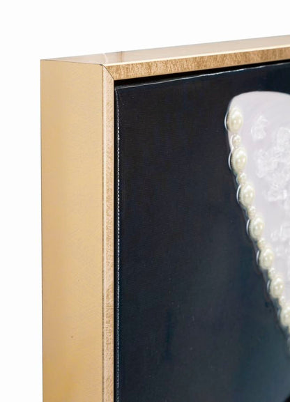 Dipinto Su Tela Laccato Marty C/Cornice A CM 62X4X92