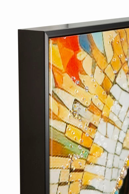 Lackiertes Leinwandbild Madonna -A- mit Rahmen 72x102
