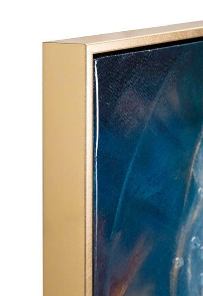 Lackiertes Leinwandbild Jesus mit Rahmen 72x4x102 cm