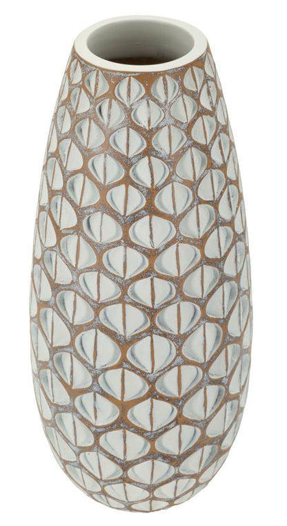 Vaso Resina Tibet Cm Ø 20X45,5 Design Moderno Elegante