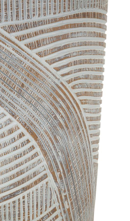 Vaso Resina Woody Cm Ø 19X55 Design Elegante e Versatile