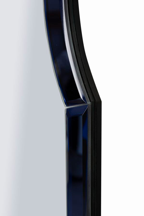 Specchio Da Muro Tangeri Blu Cm 47X1X80 Elegante Design