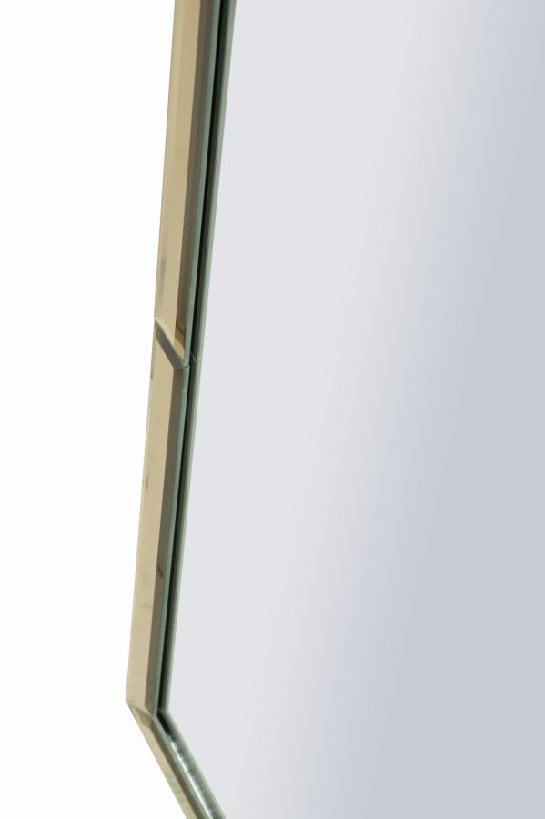 Specchio Da Muro Baku Oro Cm 55X2X150 Elegante Design