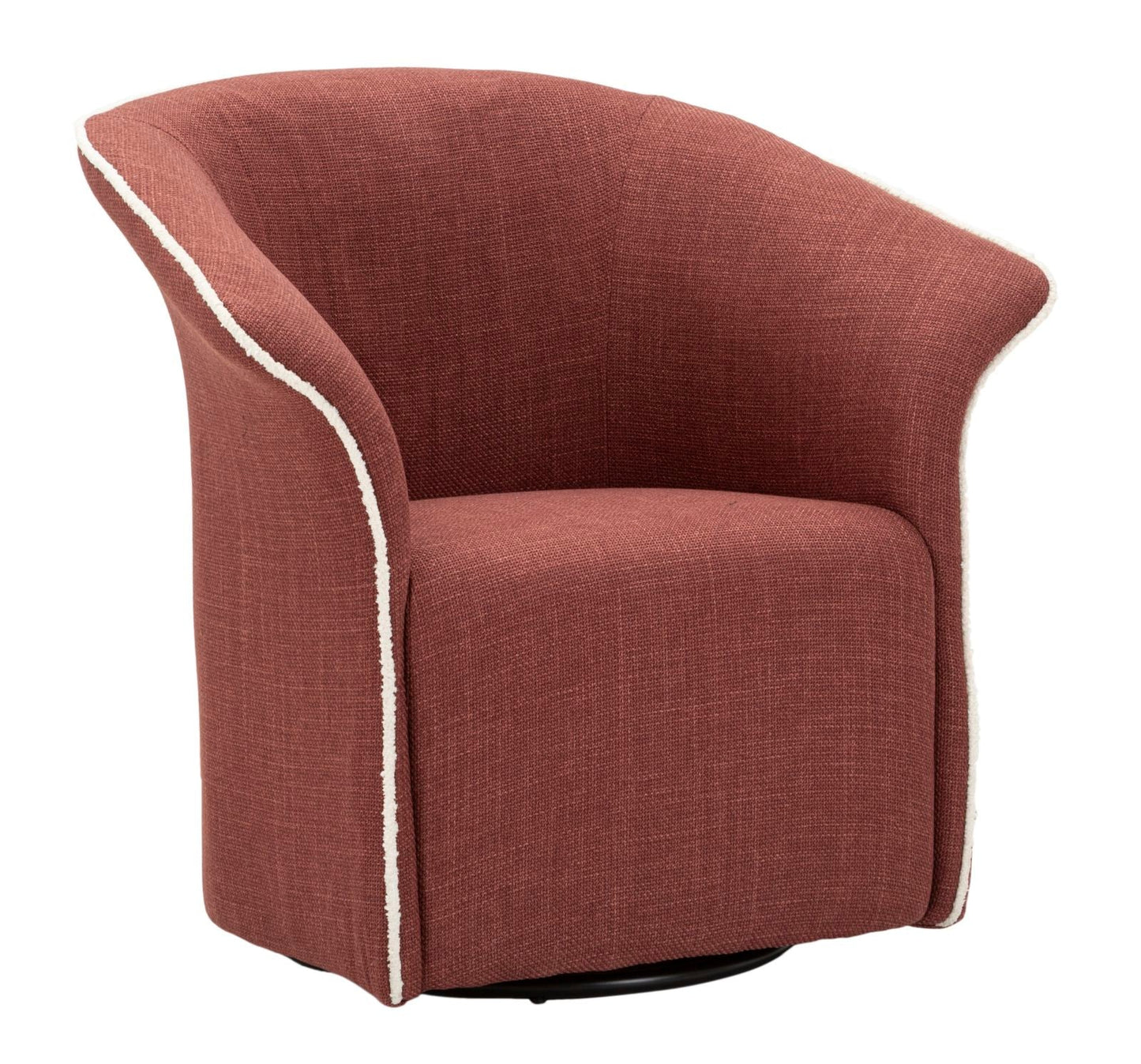 Poltrona Girevole Siena Bordeaux CM 83,5X66X80 Elegante