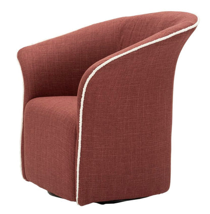 Poltrona Girevole Siena Bordeaux CM 83,5X66X80 Elegante