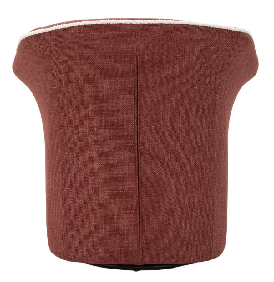 Poltrona Girevole Siena Bordeaux CM 83,5X66X80 Elegante