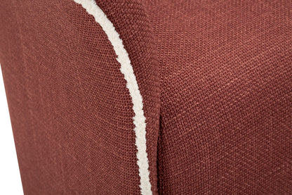 Poltrona Girevole Siena Bordeaux CM 83,5X66X80 Elegante