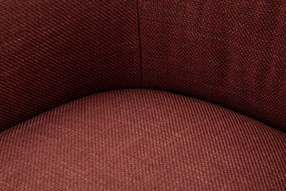 Poltrona Girevole Siena Bordeaux CM 83,5X66X80 Elegante