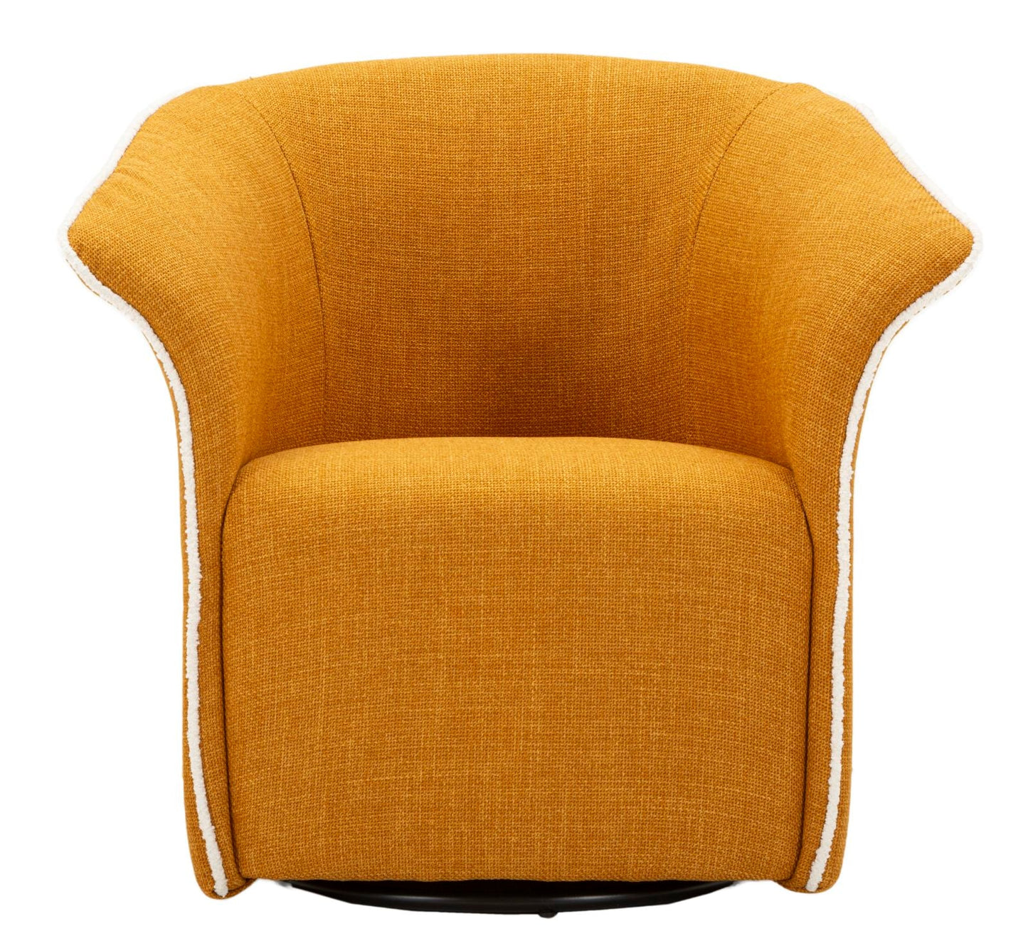 Poltrona Girevole Siena Senape 83,5X66X80 Alta 42 cm