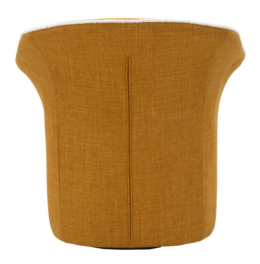 Poltrona Girevole Siena Senape 83,5X66X80 Alta 42 cm