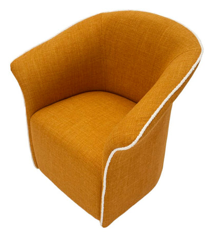 Poltrona Girevole Siena Senape 83,5X66X80 Alta 42 cm