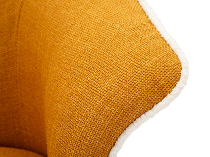 Poltrona Girevole Siena Senape 83,5X66X80 Alta 42 cm