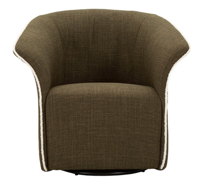 Drehsessel Siena Grün 83,5x66x80 cm Elegant