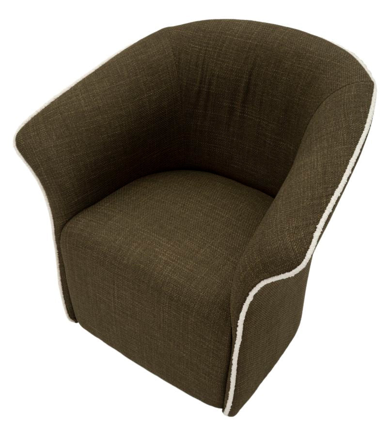 Drehsessel Siena Grün 83,5x66x80 cm Elegant
