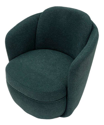 Poltrona Girevole Torino Ottanio 70X72X75 Alta 44,5 cm