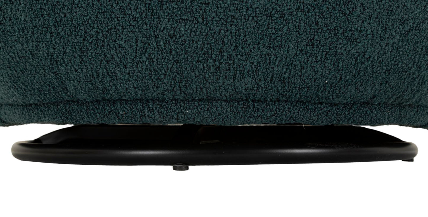 Poltrona Girevole Torino Ottanio 70X72X75 Alta 44,5 cm
