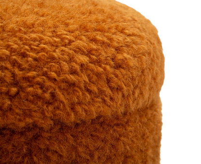 Puff C/Contenitore Saint-Moritz Marrone Set 2 Pz Ø 40X47
