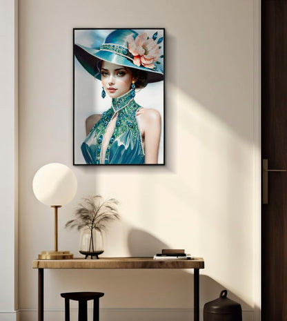 Lackiertes Leinwandbild Pam m/Rahmen -B- 62x4x92 cm Elegant