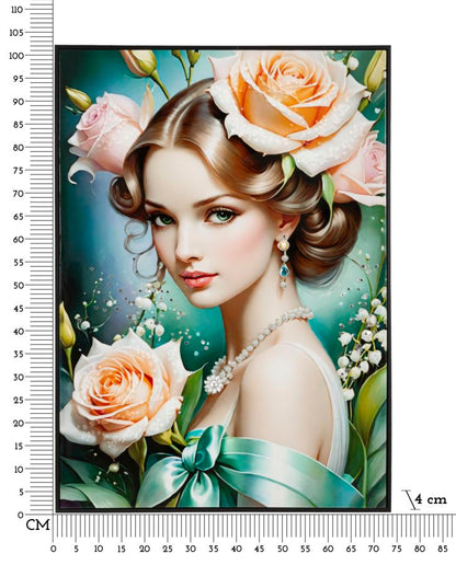 Dipinto Su Tela Laccato Fantasy C/Cornice B 72X4X102