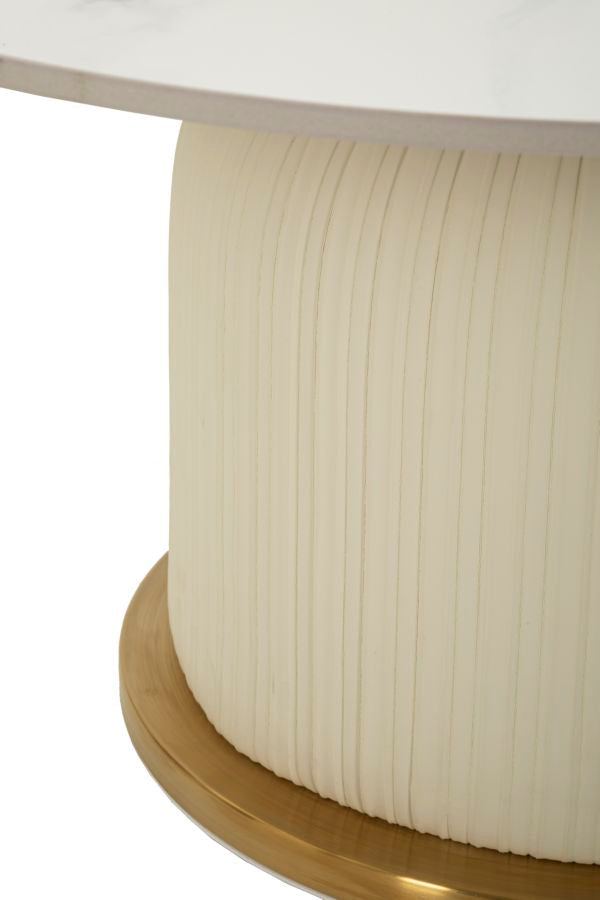 Tavolino Da Caffe' Nova Cm Ø 80X39,5 Elegante E Moderno