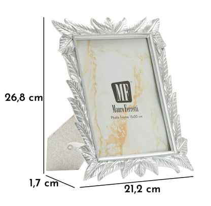 Cornice Leavy Silver Cm 21,2X1,7X26,8 Per Foto Eleganti