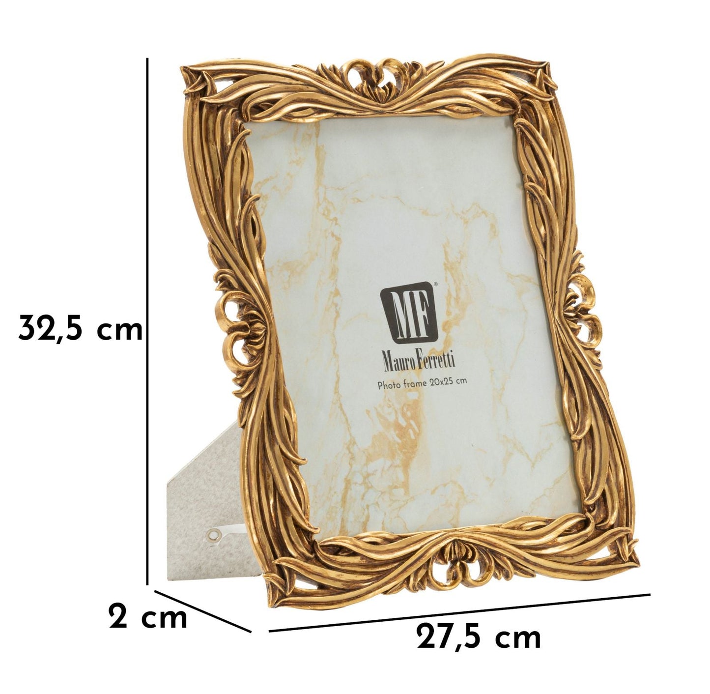 Cornice Baroque Cm 27,5X2X32,5 Misura Interna Cm 20X25