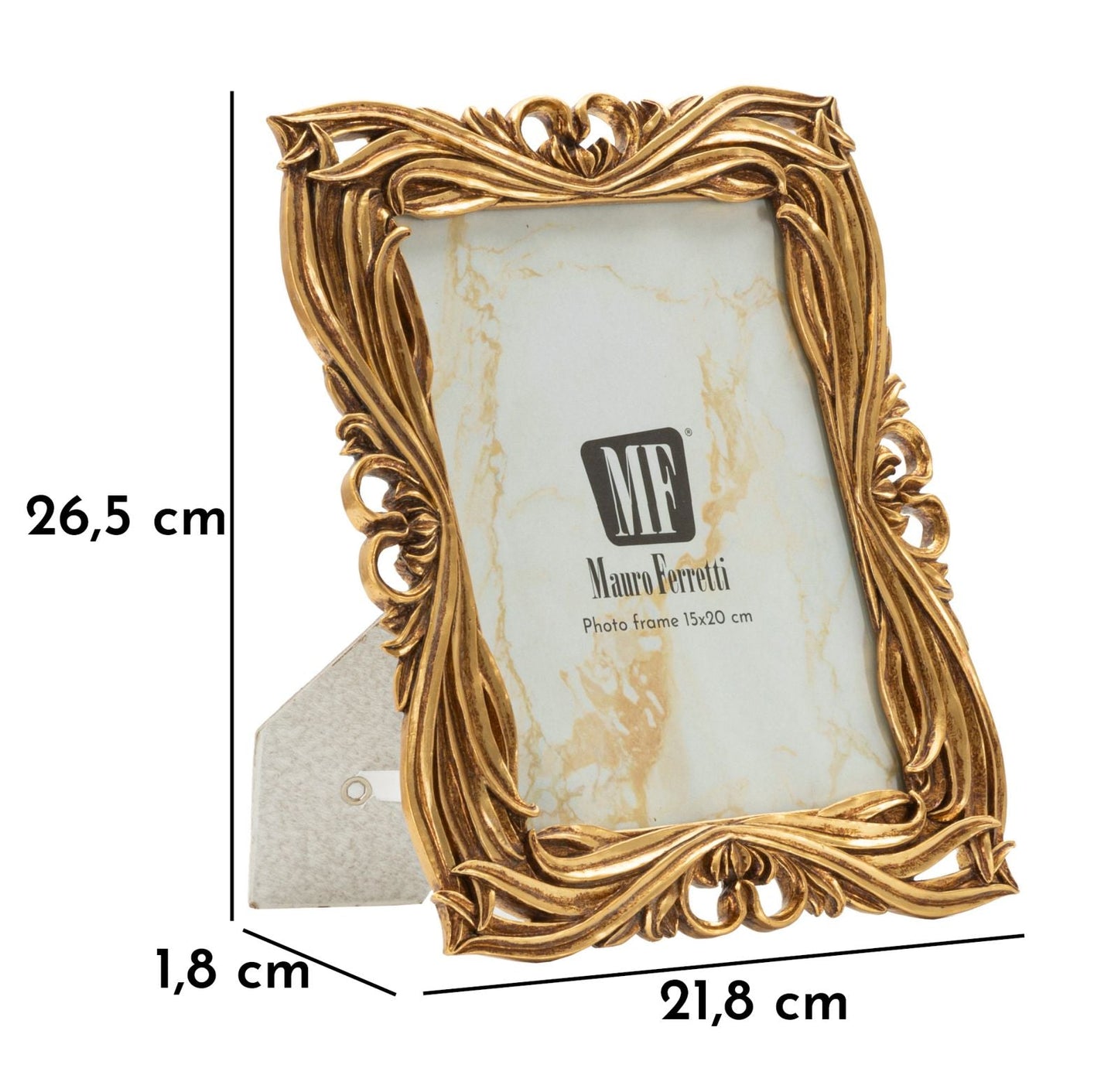Cornice Baroque Cm 21,8X1,8X26,5 Misura Interna Cm 15X20