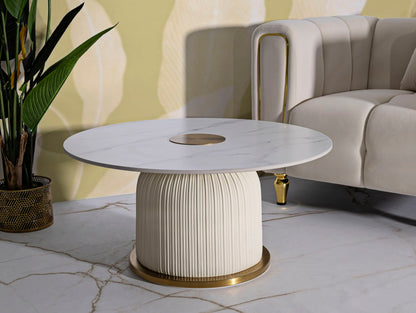 Tavolino Da Caffe' Nova Cm Ø 80X39,5 Elegante E Moderno