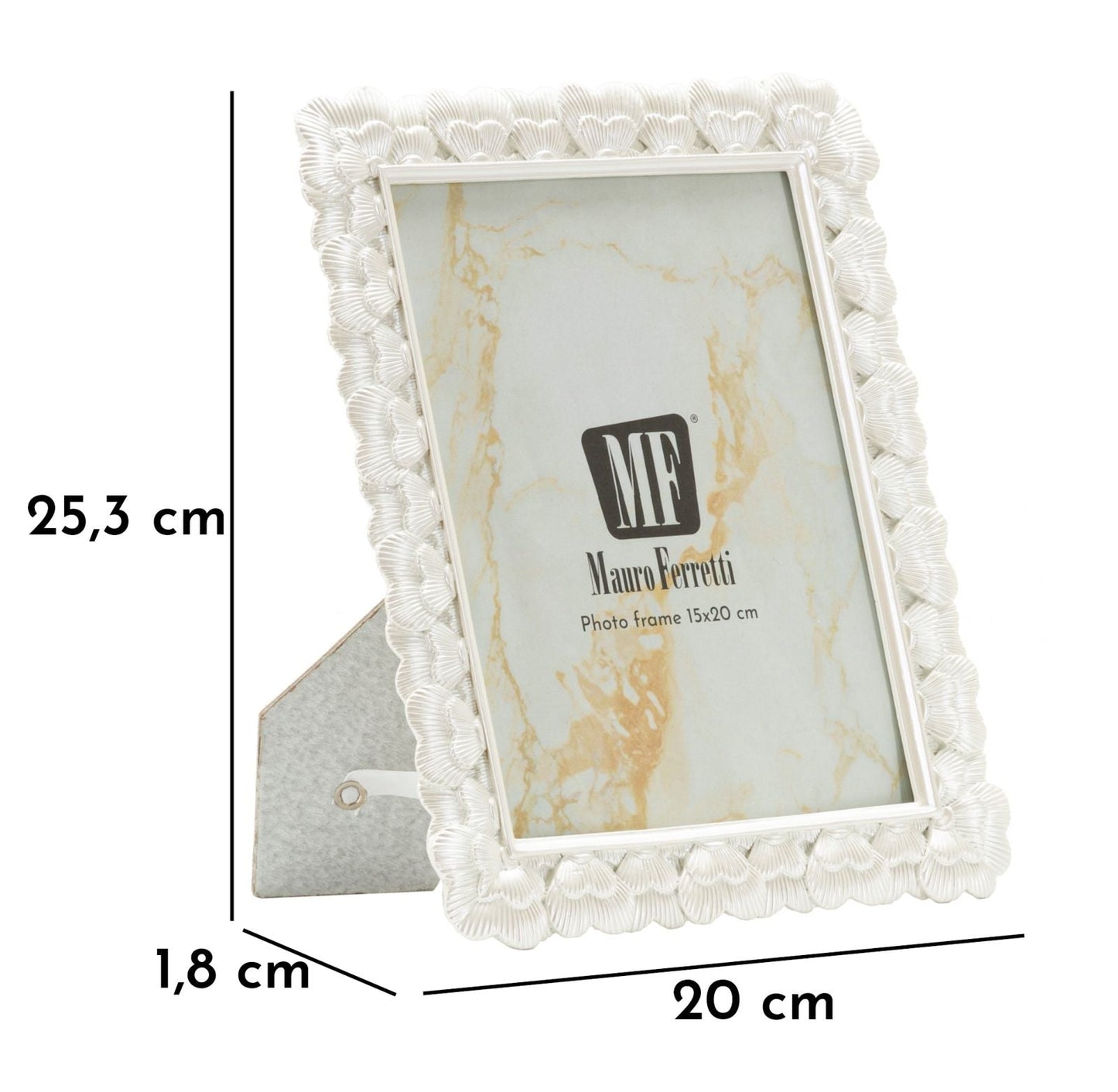 Cornice Hearty Cm 20X1,8X25,3 Misura Interna Cm 15X20 Decorativa
