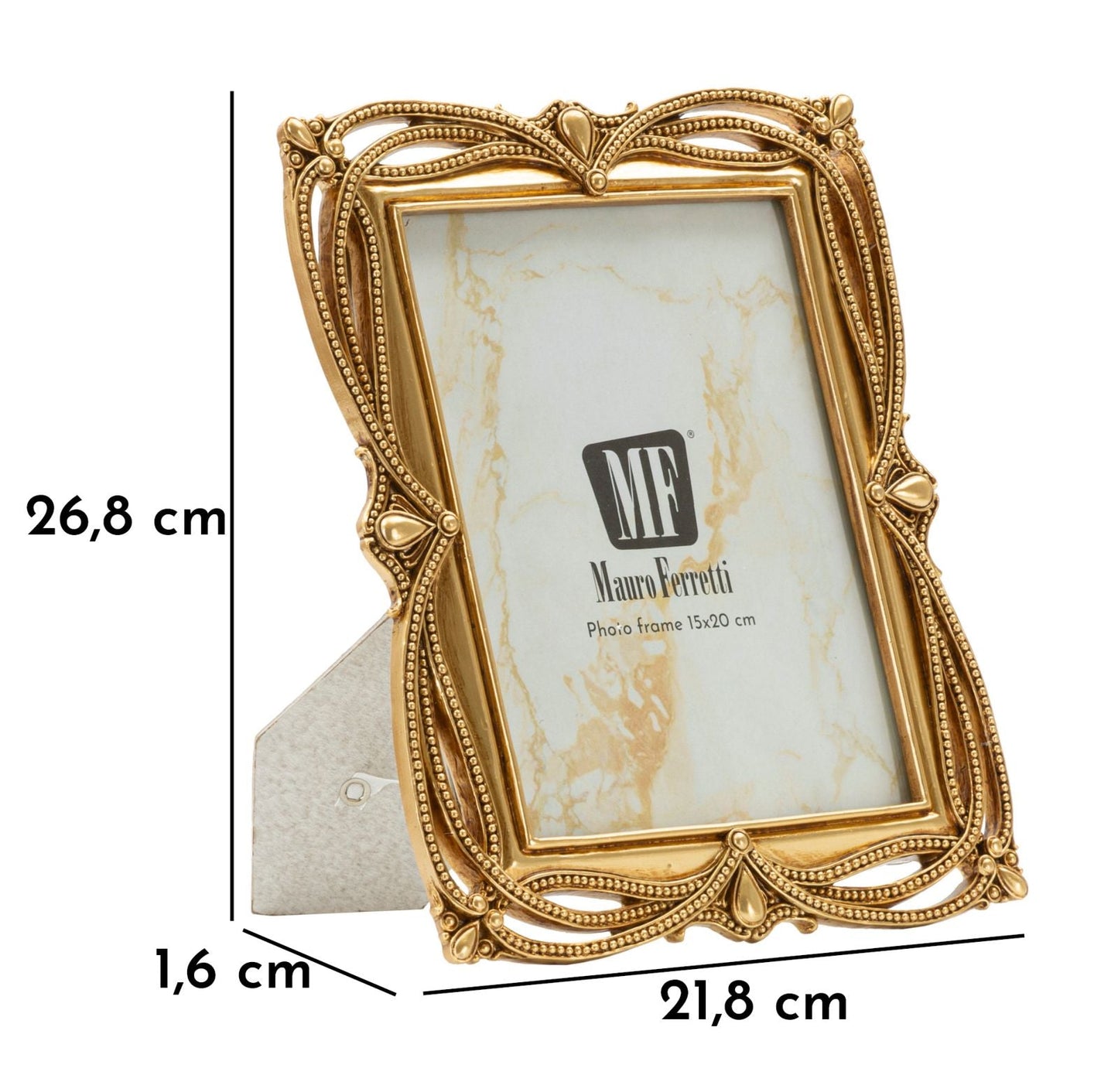 Cornice Line Cm 21,8X1,6X26,8 Misura Interna Cm 15X20 Elegante