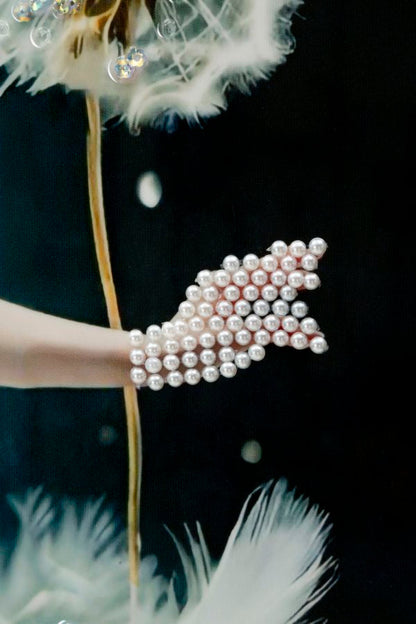 Lacquered Canvas Painting Dancing with Frame A 72X4X102
