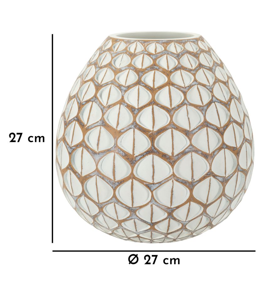 Blumentopf Harz Tibet Ø 27x27 cm Elegantes modernes Design
