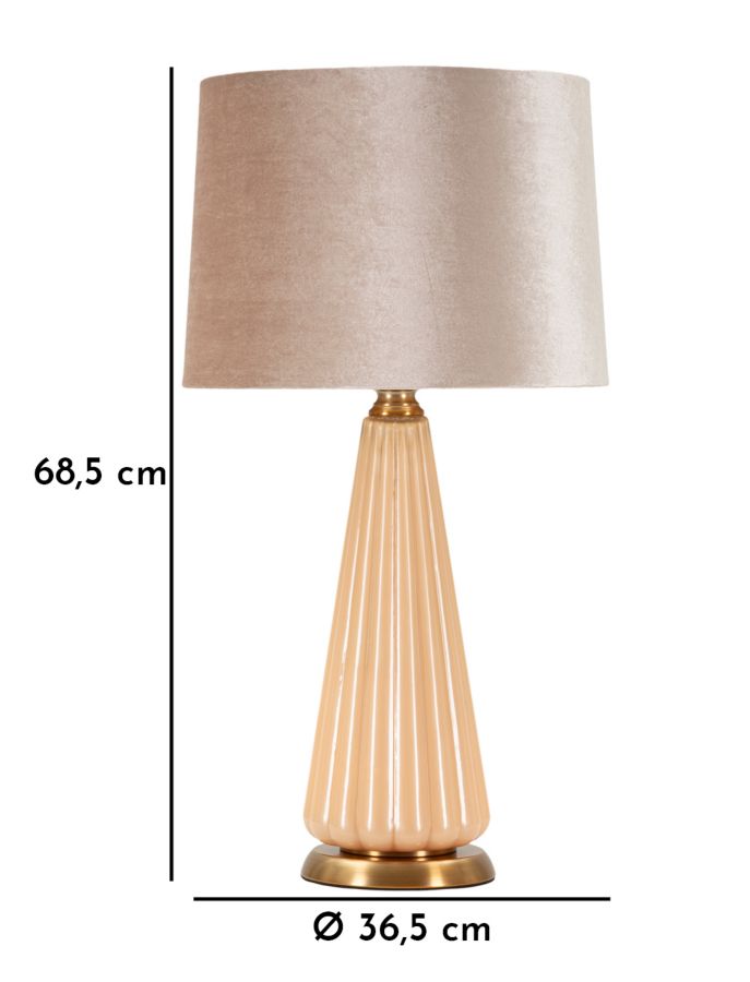 Lampada Da Tavolo Perly -A- Ø 36,5X68,5 Design Elegante