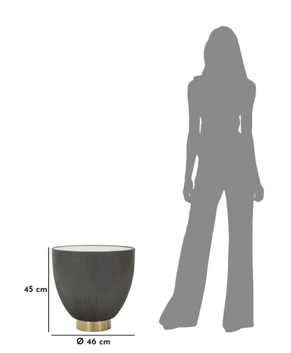 Tavolino Da Caffè Elge Cm Ø 46X45 Con Design Elegante