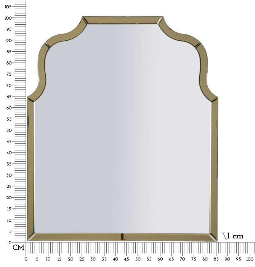 Wandspiegel Ankara Gold Größe 78x93 Elegant