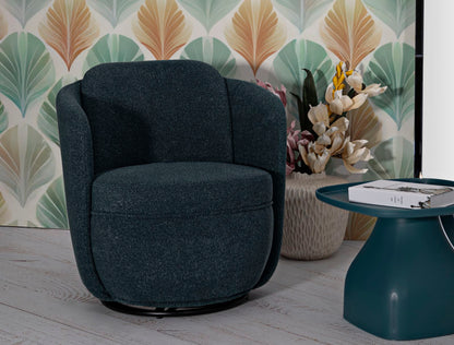 Poltrona Girevole Torino Ottanio 70X72X75 Alta 44,5 cm