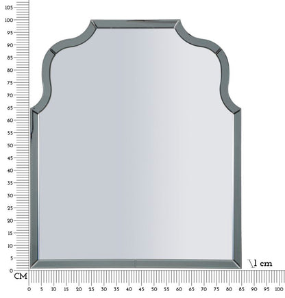 Specchio Da Muro Ankara Grigio 85x100 Elegante Design
