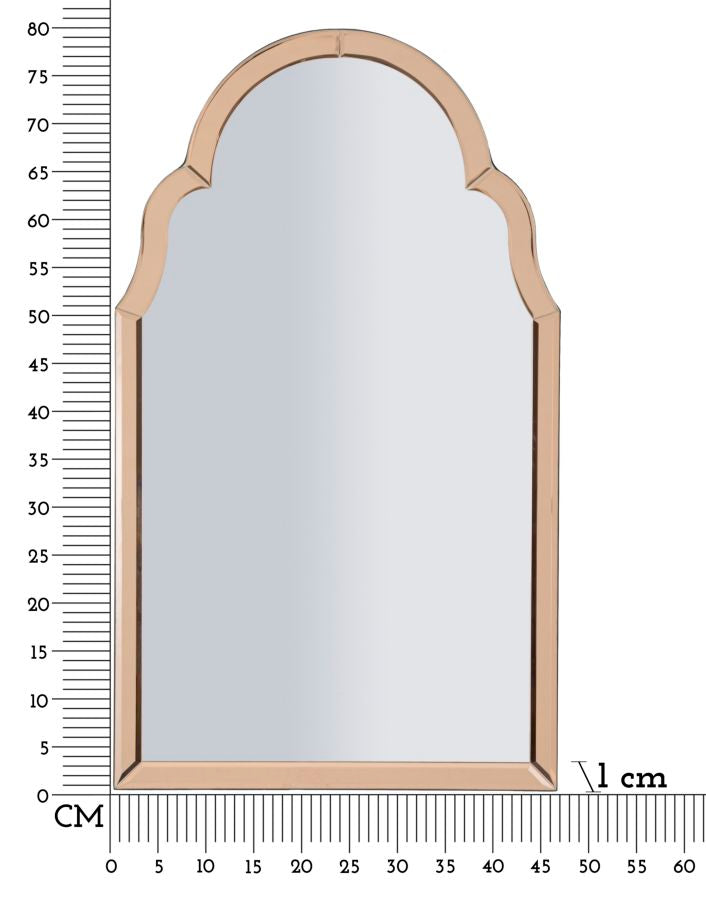 Wandspiegel Tangheri Rosa 47X1X80 Cm Elegantes Design