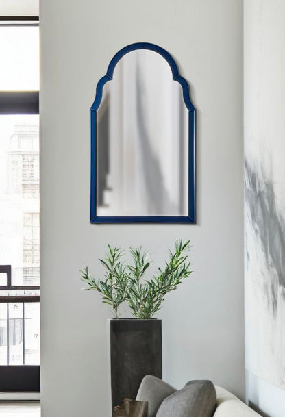 Specchio Da Muro Tangeri Blu Cm 47X1X80 Elegante Design