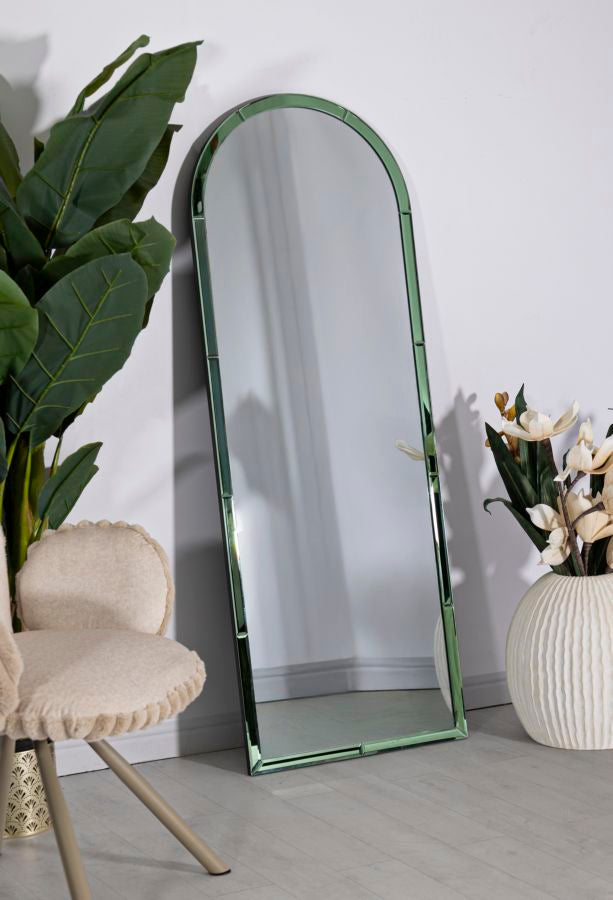 Specchio Da Muro Baku Verde Cm 55X2X150 Design Elegante