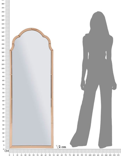 Specchio Da Muro Tangeri Rosa Cm 55X2X150 Elegante