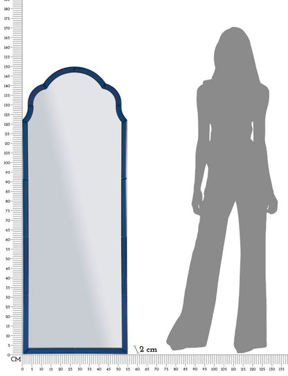 Specchio da Muro Tangeri Blu Cm 55x2x150 Elegante