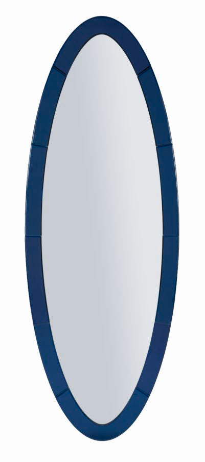 Wandspiegel Oslo Blau Cm 55X2X150 Elegant Und Funktional