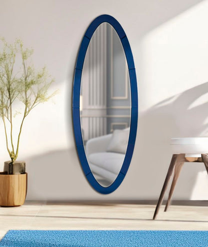 Wandspiegel Oslo Blau Cm 55X2X150 Elegant Und Funktional
