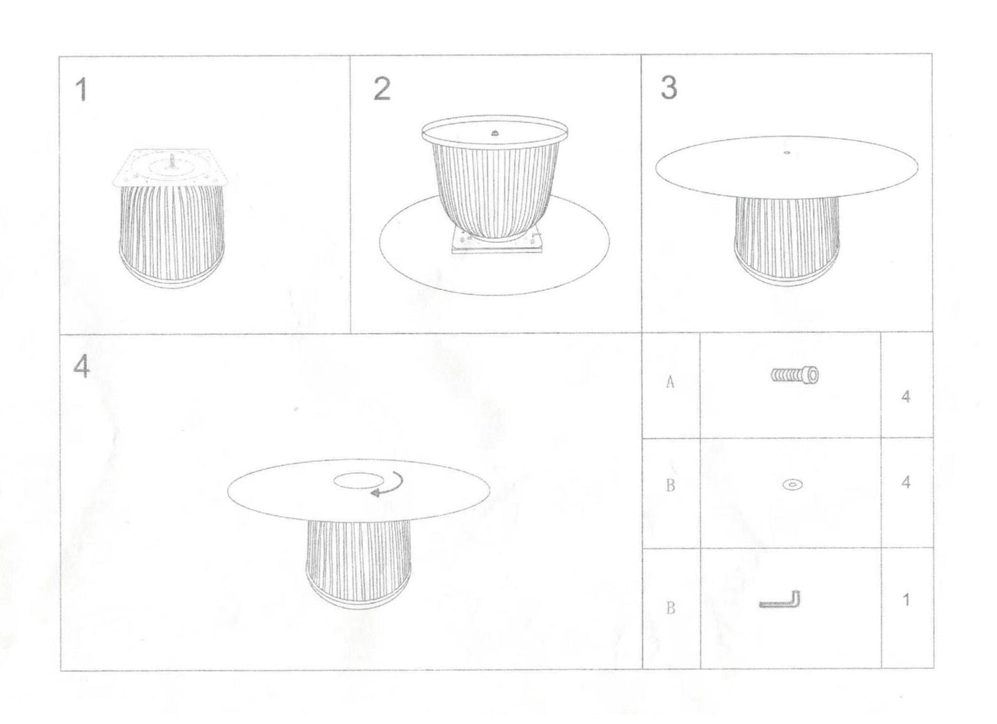 Tavolino Da Caffe' Nova Cm Ø 80X39,5 Elegante E Moderno