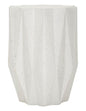 Star Side Table Faceted Lines Elegant Geometries Stone Effect Diameter 38.5 cm Height 53 cm