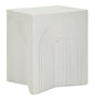 Arc Design Side Table Soft Lines Graphic Reliefs 40.5 x 40.5 x 50.5 Cm