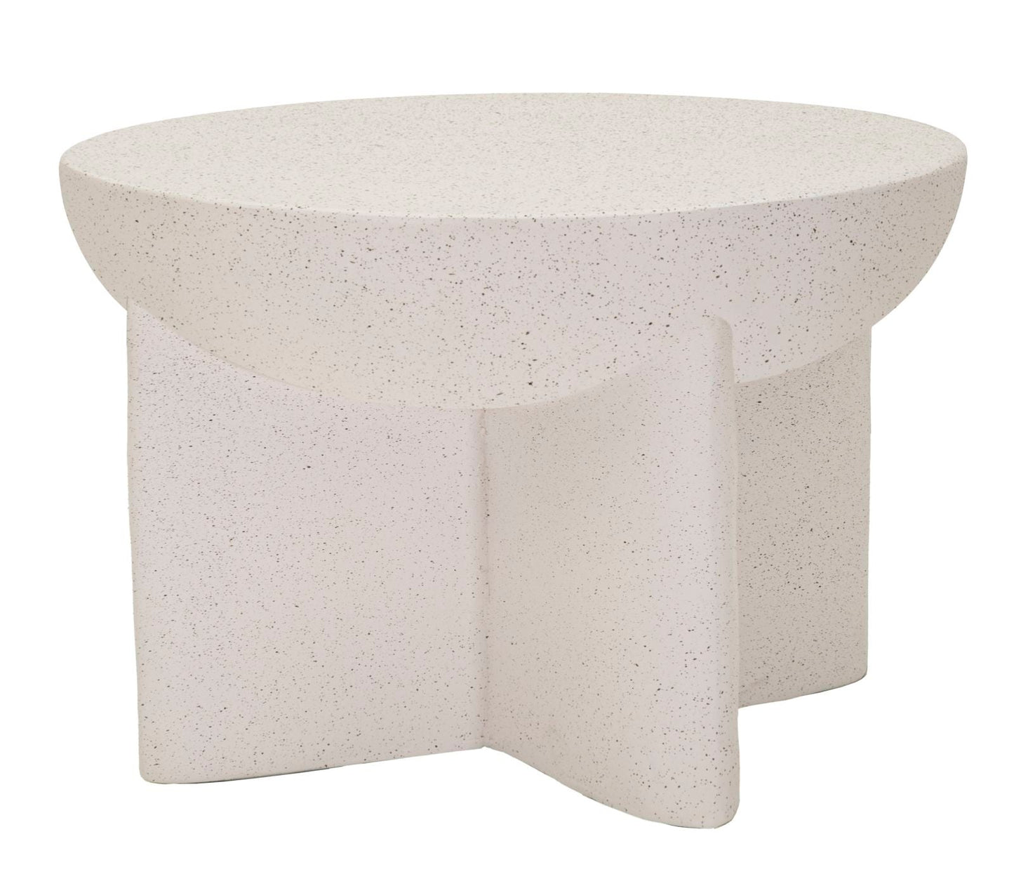 Couchtisch History aus MGO mit den Maßen 63,8 cm Durchmesser und 42,5 cm Höhe